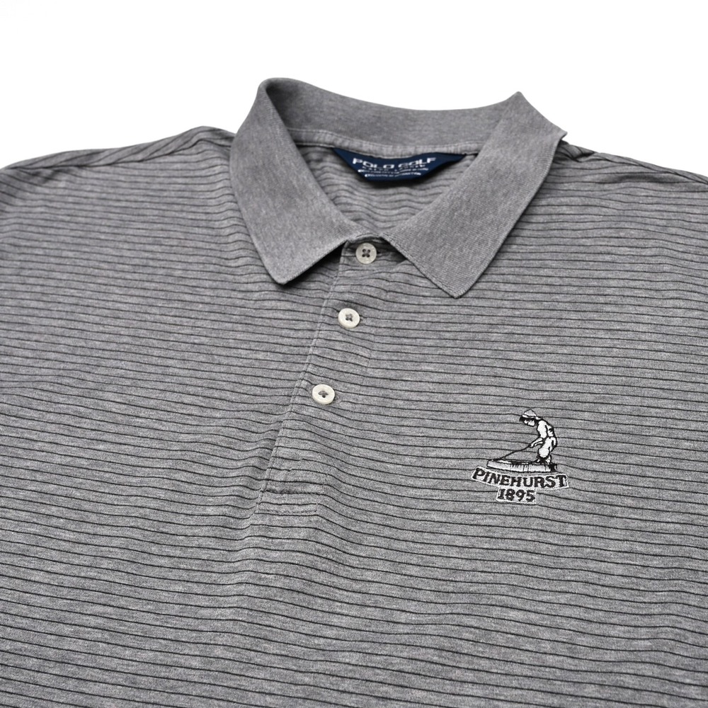 Polo Ralph‎ Lauren Golf Polo Shirt Mens Large Short Sleeve Pinehurst Logo Preppy